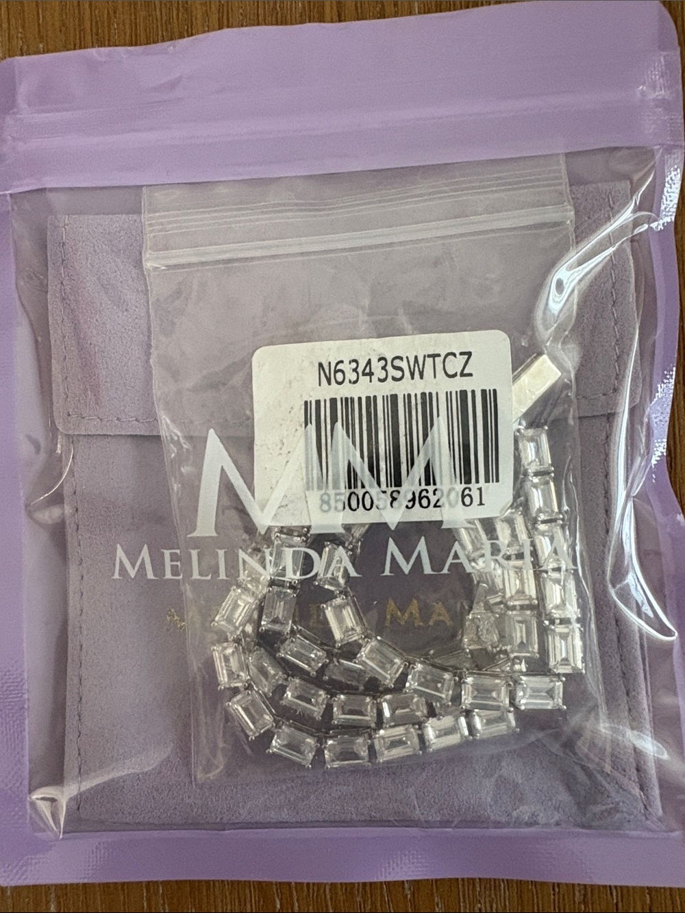 Melinda Maria Baby Grand Slam Tennis Necklace 18" - Picture 6 of 6